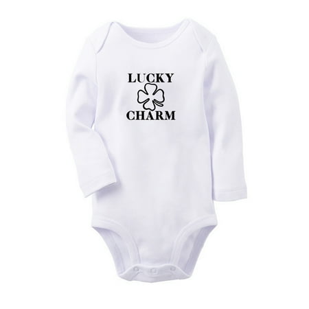 LUCKY CHARM Funny Rompers Newborn Baby Unisex Bodysuits Infant Jumpsuits Toddler 0-12 Months Kids Long Sleeves Oufits (White 0-6 Months)
LUCKY CHARM Funny Rompers Newborn Baby Unisex Bodysuits Infant Jumpsuits Toddler 0-12 Months Kids Long Sleeves Oufits (White 0-6 Months)
