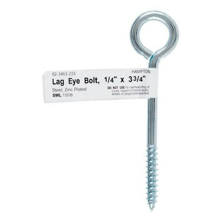 02-3463-233 Lag Screw Eye Bolt 0.25 x 0.75 in. - pack of 10