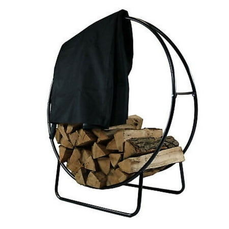 ChicCrest in Powder-Coated Steel Firewood Log Hoop Rack with Black Cover by Sunnydaze
ChicCrest in Powder-Coated Steel Firewood Log Hoop Rack with Black Cover by Sunnydaze