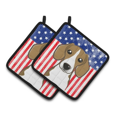 Carolines Treasures BB2169PTHD American Flag and Beagle Pair of Pot Holders 7.5HX7.5W multicolor
Carolines Treasures BB2169PTHD American Flag and Beagle Pair of Pot Holders 7.5HX7.5W multicolor