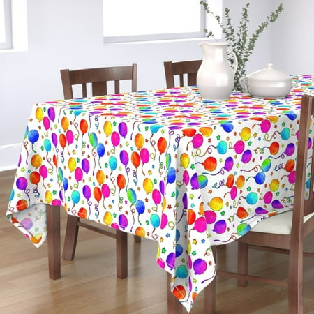 Cotton Sateen Tablecloth 70 Square - Party Watercolor Pink Bright Colors Over Happy Birthday Balloons Colorful Rainbow Confetti Print Custom Table Linens by Spoonflower
Cotton Sateen Tablecloth 70 Square - Party Watercolor Pink Bright Colors Over Happy Birthday Balloons Colorful Rainbow Confetti Print Custom Table Linens by Spoonflower