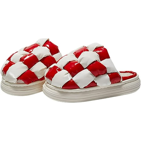 CoCopeanut Unisex Plush Checkboard Slippers Cozy Fleece Lined House Shoes Thick Sole Slip on Indoor Outdoor 2022
CoCopeanut Unisex Plush Checkboard Slippers Cozy Fleece Lined House Shoes Thick Sole Slip on Indoor Outdoor 2022