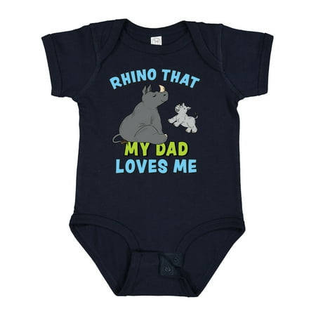 Inktastic Rhino That My Dad Loves Me with Cute Rhinos Gift Baby Boy or Baby Girl Bodysuit
Inktastic Rhino That My Dad Loves Me with Cute Rhinos Gift Baby Boy or Baby Girl Bodysuit