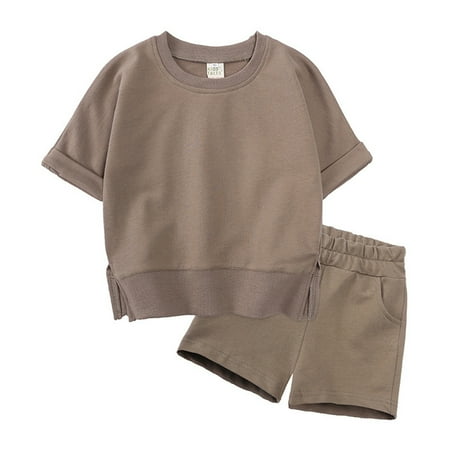 LNMQLPDBS Girl Clothes Toddler Kids Baby Boy Girl Solid Cotton Pullover Short Sleeve Sweatshirt T Shirt Crewneck Tops Shorts Set Spring Summer Clothes Girls Summer Outfits
LNMQLPDBS Girl Clothes Toddler Kids Baby Boy Girl Solid Cotton Pullover Short Sleeve Sweatshirt T Shirt Crewneck Tops Shorts Set Spring Summer Clothes Girls Summer Outfits