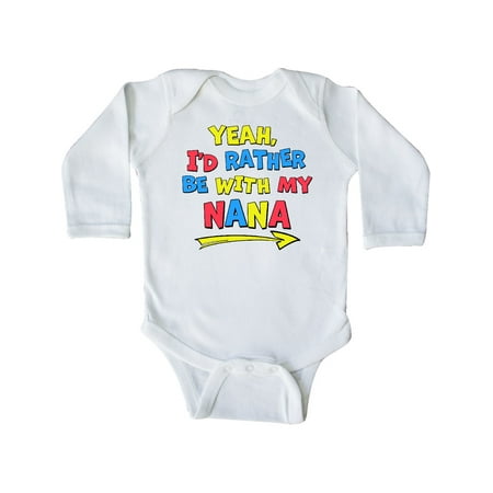 Inktastic Yeah I d Rather be with My Nana in Red Yellow and Blue Gift Baby Boy or Baby Girl Long Sleeve Bodysuit
Inktastic Yeah I d Rather be with My Nana in Red Yellow and Blue Gift Baby Boy or Baby Girl Long Sleeve Bodysuit
