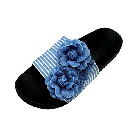 Homedles Sandals Women- Comfortable Casual Summer Open Toe Gift for women Flat Sandals for Women Light Blue