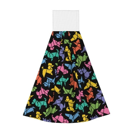 Easygdp Colorful Geometric Dog Kitchen Hand Towels Hanging Tie Towels Fast Drying Dish Cloth with Loop for Bathroom Restroom Home Decor
Easygdp Colorful Geometric Dog Kitchen Hand Towels Hanging Tie Towels Fast Drying Dish Cloth with Loop for Bathroom Restroom Home Decor