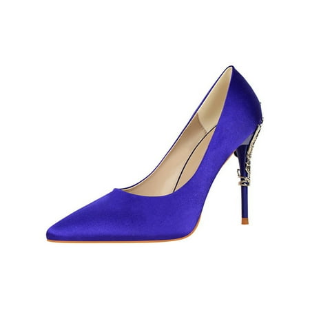 Gomelly Ladies Stiletto Heels Slip On Dress Shoes High Heel Pumps Casual Party Wedding Blue 6.5
Gomelly Ladies Stiletto Heels Slip On Dress Shoes High Heel Pumps Casual Party Wedding Blue 6.5