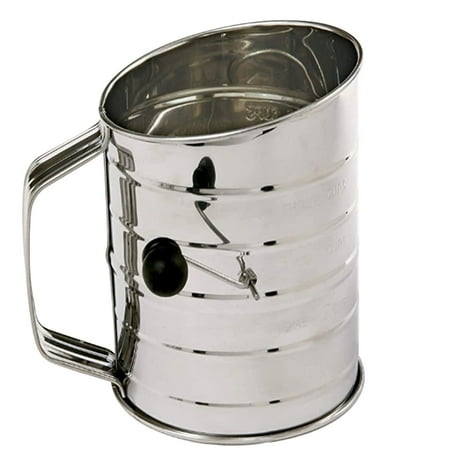 WOXINDA 3-Cup Stainless Steel Rotary Hand Crank Flour S ifter with 2 Wire Agitator
WOXINDA 3-Cup Stainless Steel Rotary Hand Crank Flour S ifter with 2 Wire Agitator