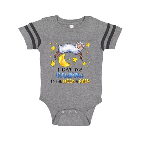 Inktastic I Love my Pawpaw to the Moon and Back Cute Sheep Gift Baby Boy or Baby Girl Bodysuit
Inktastic I Love my Pawpaw to the Moon and Back Cute Sheep Gift Baby Boy or Baby Girl Bodysuit