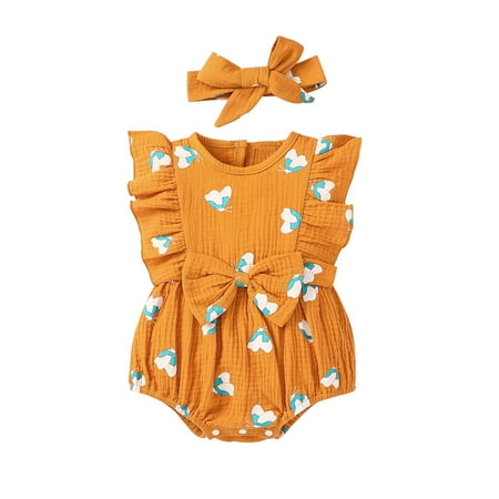 Summer Romper Bow Bodysuit Baby Floral Girls Girls Romper&Jumpsuit Cute Outfits For 6-9 Months
Summer Romper Bow Bodysuit Baby Floral Girls Girls Romper&Jumpsuit Cute Outfits For 6-9 Months