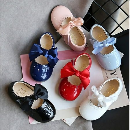 Baby Toddler Girl s Patent Bow Mary Jane Flats