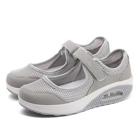 Women s Walking Shoes Hook Loop Breathable Mesh Summer Sneakers With Air Cushion for Outdoor Gym 39 Gray
Women s Walking Shoes Hook Loop Breathable Mesh Summer Sneakers With Air Cushion for Outdoor Gym 39 Gray