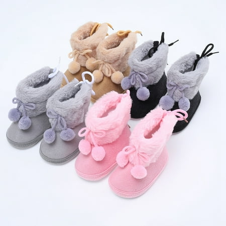 URMAGIC 0-18M Newborn Baby Boots Winter Infant Soft Sole Anti-Slip Shoes Toddler Solid Color Double Pom Poms Snow Warm Boots
URMAGIC 0-18M Newborn Baby Boots Winter Infant Soft Sole Anti-Slip Shoes Toddler Solid Color Double Pom Poms Snow Warm Boots