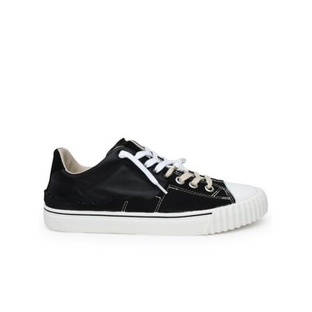 Maison Margiela Man New Evolution Sneakers In Black Leather Blend