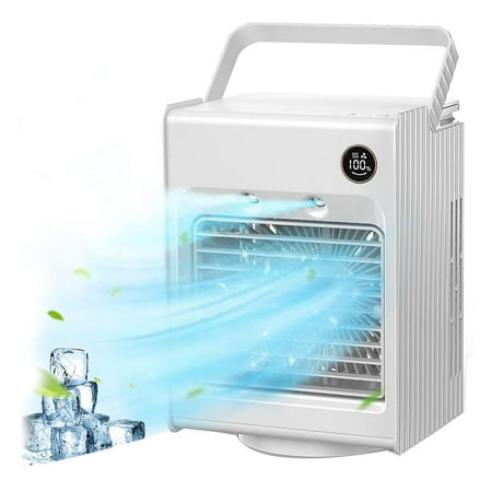 Portable Air Conditioner Fan Personal Air Desk Fan Mini Fan with Handle 120degree Auto Oscillation White
Portable Air Conditioner Fan Personal Air Desk Fan Mini Fan with Handle 120degree Auto Oscillation White