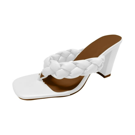 Rdeuod Womans Shoes Women S Comfortable Vacation Chunky Heel Flip Flops Square Head High For Women
Rdeuod Womans Shoes Women S Comfortable Vacation Chunky Heel Flip Flops Square Head High For Women