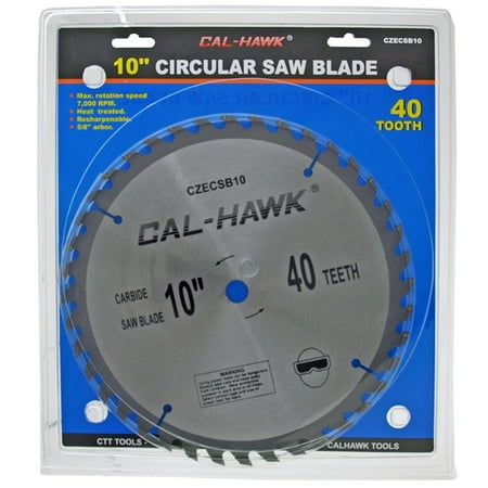 Cal Hawk Tools 10 Circular Saw Blade - 40 Tooth