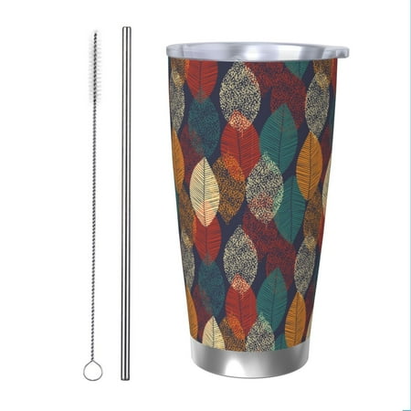 Uemuo Autumn Leaves Print Travel Coffee Mug 20oz Double-walled Car Cup Stainless Steel Insulated Tumbler Leak-proof Travel Cup Reusable Straw Car Cup-Straw Two-piece Set
Uemuo Autumn Leaves Print Travel Coffee Mug 20oz Double-walled Car Cup Stainless Steel Insulated Tumbler Leak-proof Travel Cup Reusable Straw Car Cup-Straw Two-piece Set