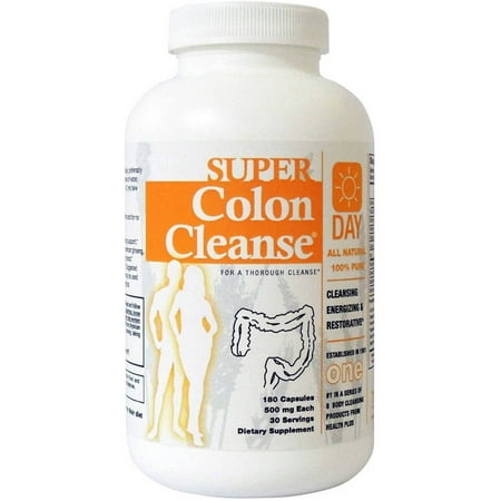 Health Plus Super Colon Cleanse Day Formula Capsules, 180 CT