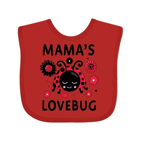 Inktastic Valentine s Day Mama s Lovebug Gift Baby Boy or Baby Girl Bib