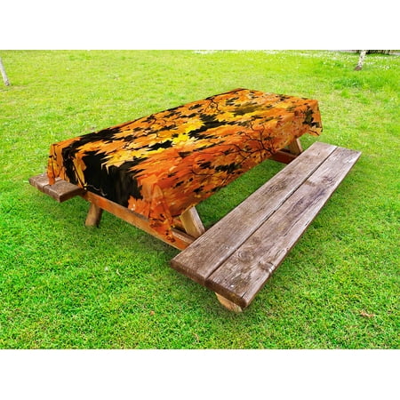 Fall Outdoor Tablecloth Vibrant Leaves of Autumn Maple Tree Branches with Sunbeams Seasonal Nature Decorative Washable Fabric Picnic Table Cloth 58 X 84 Inches Orange Yellow Brown by Ambesonne
Fall Outdoor Tablecloth Vibrant Leaves of Autumn Maple Tree Branches with Sunbeams Seasonal Nature Decorative Washable Fabric Picnic Table Cloth 58 X 84 Inches Orange Yellow Brown by Ambesonne