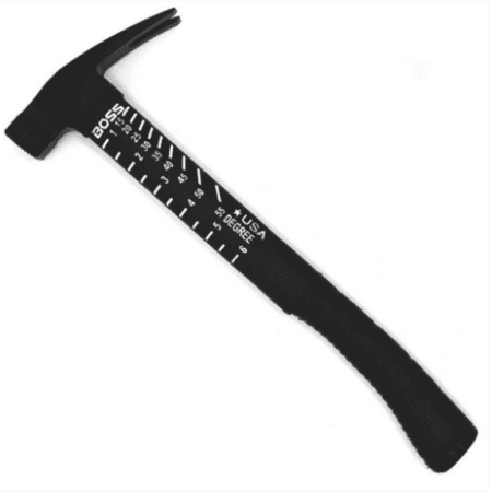 Boss Hammers 22Oz Steel Hybrid Fiberglass Handle Hammer Milled Face