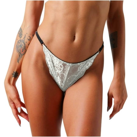 YYDGH Lace G-String Thong for Women Low Waist Sexy Underwear Comfort T-back Thongs Panties White L
YYDGH Lace G-String Thong for Women Low Waist Sexy Underwear Comfort T-back Thongs Panties White L