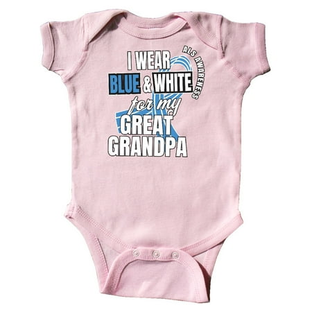 Inktastic I Wear Blue and White For My Great Grandpa ALS Awareness Gift Baby Boy or Baby Girl Bodysuit
Inktastic I Wear Blue and White For My Great Grandpa ALS Awareness Gift Baby Boy or Baby Girl Bodysuit