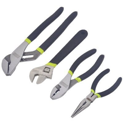 Master Mechanic 4-Pc. Plier and Wrench Set 1 Pack