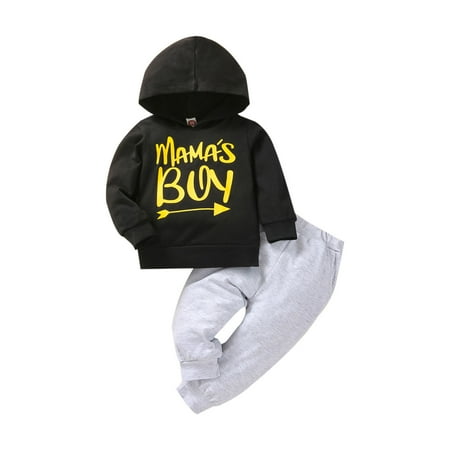 Fesfesfes Toddler Kids Boys Cotton Fashion Letter Print Hoodie Solid Color Tow-piece Set
Fesfesfes Toddler Kids Boys Cotton Fashion Letter Print Hoodie Solid Color Tow-piece Set