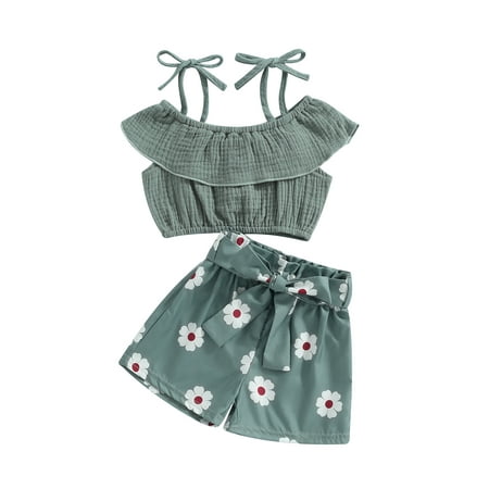 Toddler Baby Girl Ruffle Summer Outfit Sleeveless Vest Tank Tops Floral Print High Waist Shorts Set
Toddler Baby Girl Ruffle Summer Outfit Sleeveless Vest Tank Tops Floral Print High Waist Shorts Set