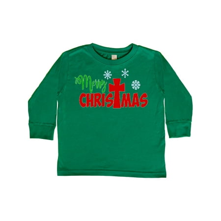 Inktastic Merry Christmas with Cross and Snowflakes Gift Toddler Boy or Toddler Girl Long Sleeve T-Shirt
Inktastic Merry Christmas with Cross and Snowflakes Gift Toddler Boy or Toddler Girl Long Sleeve T-Shirt