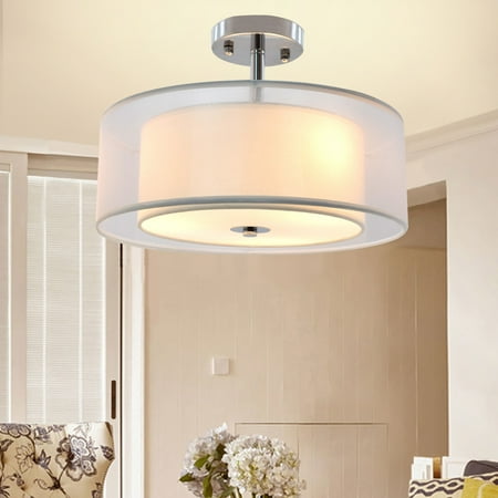 Depuley 15 3-light Modern Semi Flush Mount Light with Double Shade for Hallway Dining Room E26 Base
Depuley 15 3-light Modern Semi Flush Mount Light with Double Shade for Hallway Dining Room E26 Base