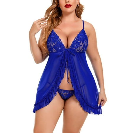 Avidlove Babydoll Lingerie for Women Honeymoon V Neck Chemise Sexy Exotic Negligee Royal Blue
Avidlove Babydoll Lingerie for Women Honeymoon V Neck Chemise Sexy Exotic Negligee Royal Blue