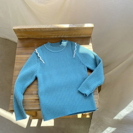 Sweater For Child Babys Kids Toddler Girls Spring Winter Long Sleeve Ruffle Thick Knit Pullover Tops Sleepwear Clothes Coat
Sweater For Child Babys Kids Toddler Girls Spring Winter Long Sleeve Ruffle Thick Knit Pullover Tops Sleepwear Clothes Coat