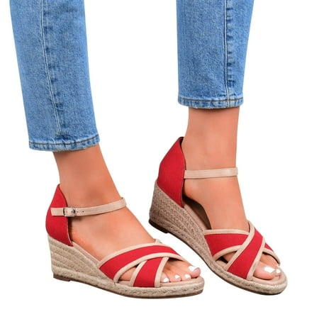 Cathalem Pineapple Sandals for Women Size 9 Fashion Toe Shoes Beach Summer Wedges Buckle Comfortable Sandals Size 11 in Women Red 8
Cathalem Pineapple Sandals for Women Size 9 Fashion Toe Shoes Beach Summer Wedges Buckle Comfortable Sandals Size 11 in Women Red 8