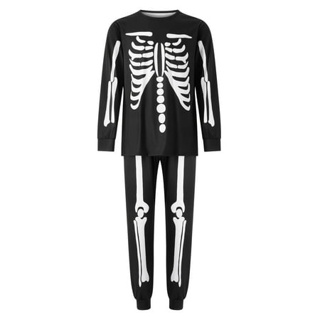 Family Matching Pajamas Set Halloween Skeleton Print Round Neck Long Sleeve Tops+ Long Pants
Family Matching Pajamas Set Halloween Skeleton Print Round Neck Long Sleeve Tops+ Long Pants