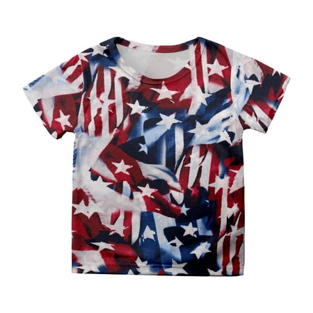 Shirts for Girls Summer Short Sleeve independence Day Prints Round Neck Fashion Casual Style Kids T-Shirts
Shirts for Girls Summer Short Sleeve independence Day Prints Round Neck Fashion Casual Style Kids T-Shirts