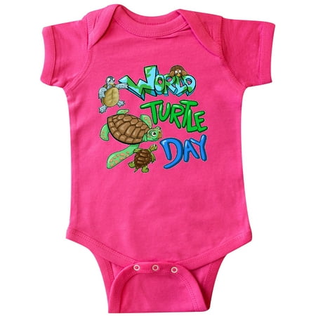 Inktastic World Turtle Day- cute turtles Gift Baby Boy or Baby Girl Bodysuit