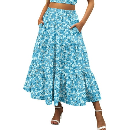 dmqupv Pleated Mini Skirt Women Summer Boho Printing Elastic Waist Pleated A Line Flowy Swing Maternity Skirt over The Belly Dark Blue Medium
dmqupv Pleated Mini Skirt Women Summer Boho Printing Elastic Waist Pleated A Line Flowy Swing Maternity Skirt over The Belly Dark Blue Medium