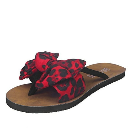 Youmylove Women Flip Flops Casual Fashion Leopard Printed Suede Bow Flat Beach Shoes Stylish Female Cozy Daily Walking
Youmylove Women Flip Flops Casual Fashion Leopard Printed Suede Bow Flat Beach Shoes Stylish Female Cozy Daily Walking