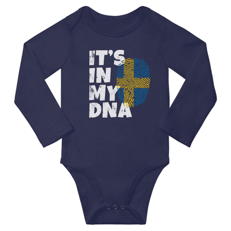 It s In My Swedish DNA Baby Long Sleeve Bodysuit Unisex Gifts (Navy 6 Months)
It s In My Swedish DNA Baby Long Sleeve Bodysuit Unisex Gifts (Navy 6 Months)