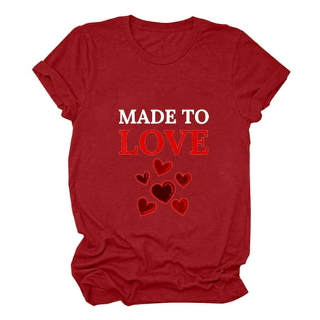 Tank Top for Women Nursing Tops Women s Valentine s Day Love Printed Leisure Short Sleeve Crew Neck Shirt Tank Tops Womens Blouses and Tops Dressy Clearance Red 2XL
Tank Top for Women Nursing Tops Women s Valentine s Day Love Printed Leisure Short Sleeve Crew Neck Shirt Tank Tops Womens Blouses and Tops Dressy Clearance Red 2XL