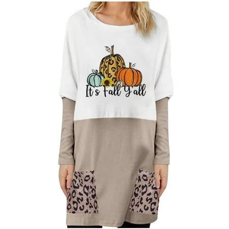 Valentine s Day Deals Fashion Woman Round Neck Long Sleeve T Shirt Autumn Printing Loose Blouse Pockets Tops Gray XL
Valentine s Day Deals Fashion Woman Round Neck Long Sleeve T Shirt Autumn Printing Loose Blouse Pockets Tops Gray XL