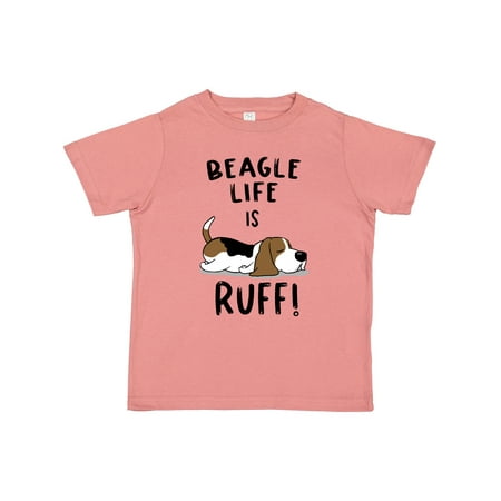 Inktastic Beagle Life is Ruff! Gift Toddler Boy or Toddler Girl T-Shirt