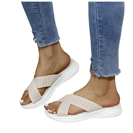 ZHAGHMIN Sandals Women Wedge Summer Wedge Slippers for Women Comfortable Lightweight Large Size Women s Sports Beach Sandals White Size9
ZHAGHMIN Sandals Women Wedge Summer Wedge Slippers for Women Comfortable Lightweight Large Size Women s Sports Beach Sandals White Size9