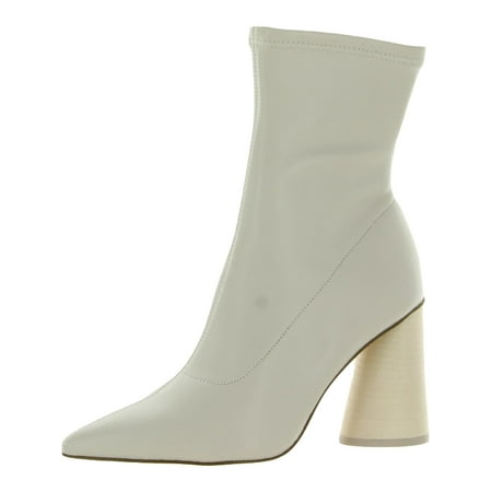 Steve Madden Womens Valyant Faux Leather Pointed Toe Ankle Boots
