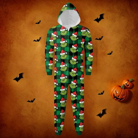 Grinch Print Costumes Fashion Printed Family Matching Hooded Long Sleeved Zippered Hooded Jumpsuit Set 2024 New Fall Green Grinch Christmas Costumes
Grinch Print Costumes Fashion Printed Family Matching Hooded Long Sleeved Zippered Hooded Jumpsuit Set 2024 New Fall Green Grinch Christmas Costumes