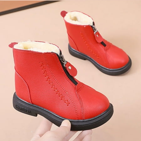 Girls Winter Warm Snow Boots Outdoor Waterproof And Anti-Skid Fur Lined Cotton Shoes
Girls Winter Warm Snow Boots Outdoor Waterproof And Anti-Skid Fur Lined Cotton Shoes